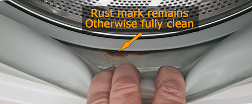 image of clean washing machine door seal